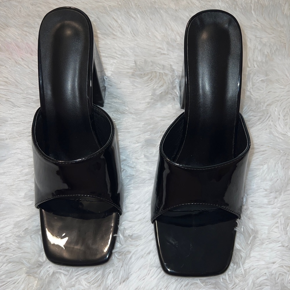 BLACK BLOCK HEELS | WOMENS 8 | EUR 41